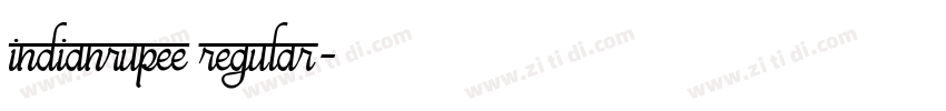 IndianRupee Regular字体转换